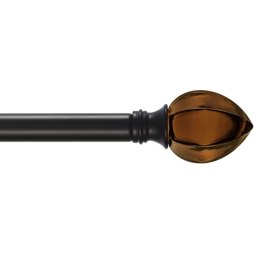 Better Homes And Gardens Amber Glass Curtain Rod Set Walmart Com