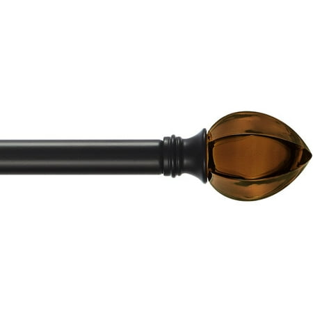 Better Homes And Gardens Amber Glass Curtain Rod Set Walmart
