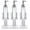 3 pcs, variant on ANXPTIME Christmas Nutcrackers Soap Dispenser Transparent Bottle Liquid Soap Container