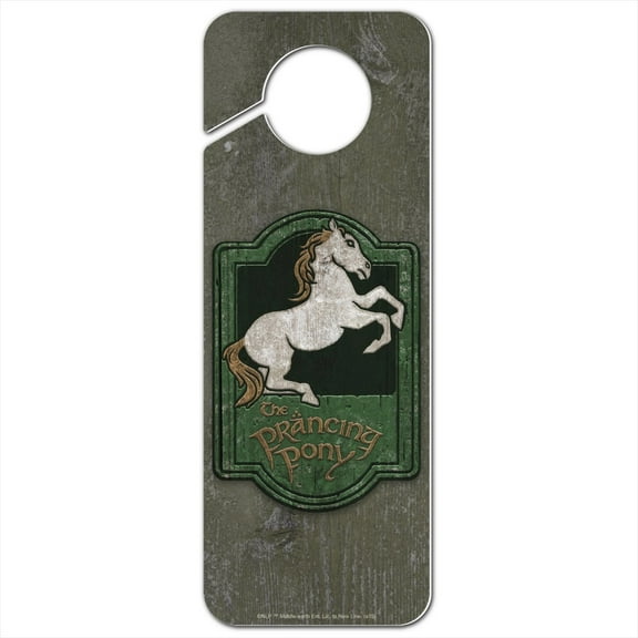 Lord of the Rings The Prancing Pony Plastic Door Knob Hanger Sign