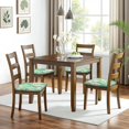 thumbnail image 6 of Pioneer Flower Seat Covers for Dining Room Chairs Set Of 4,Stretch Printed Washable Chair Seat Cover with Elastic Ties and Button,Removable Waterproof Couch Cushion Covers, 6 of 6