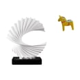 thumbnail image 1 of Escultura De Resina Con Forma De Caballo Dalecarlian Oceánico, Figura Abstracta, Adorno Coleccionable Para Dormitorio, Sala De Estar, Estantería, Decoración Del Hogar, 1 of 8