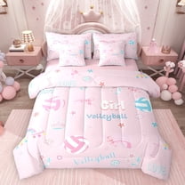 Feelyou Volleyball Game Bedding Comforter Set 7 Pieces, Est Sleep Sport Full Bedding Set