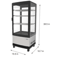 thumbnail image 4 of Countertop Refrigerator Display Case with Led lighting - 3 cu. ft Capacity, 4 of 8
