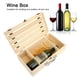thumbnail image 5 of Caja De Vino Tinto De Madera Para Botella, Contenedor De Caja De Regalo De Vino De Barra Recta Ahuecada Para 2 Botellas De Vino, 5 of 7