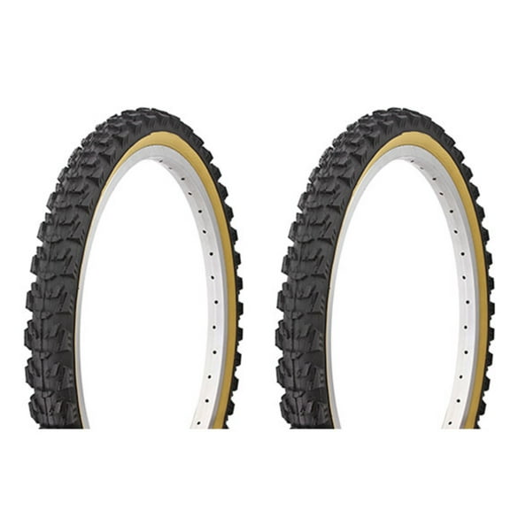 Tire set. 2 Tires. Two Tires Duro 20" x 2.00" Black/Gum Side Wall HF-818.
