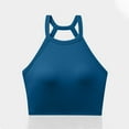 thumbnail image 4 of Kovlvoll Built in Bra Tank Tops for Women Sleeveless Summer Comfy Ribbed Solid Color Crop Top Racerback Tanks, 4 of 5