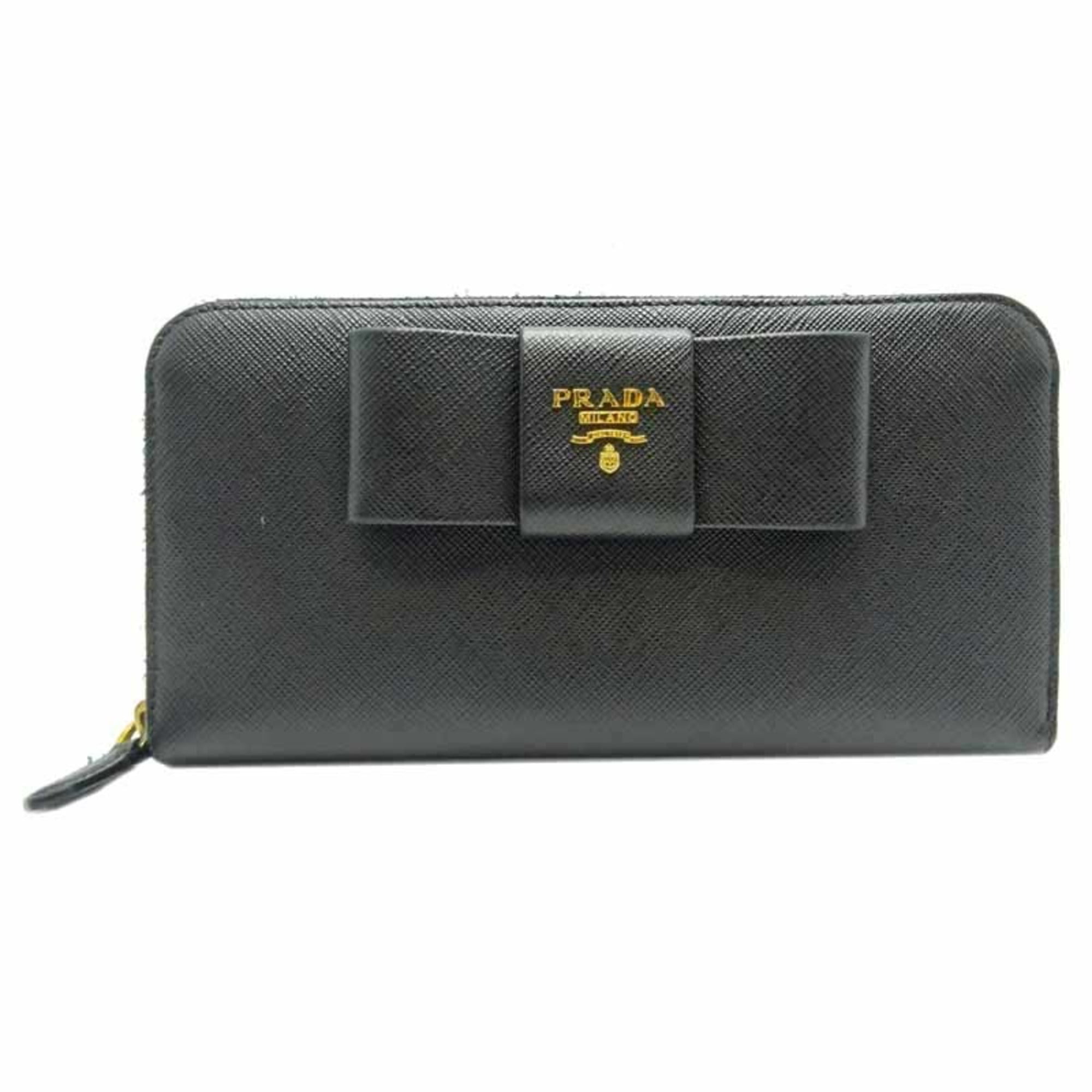 Shop PRADA Large Saffiano Leather Wallet (1ML506 2DDU F0002) by