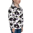 thumbnail image 3 of Pofeuu Daisies Flowers Print Kids Pullover Hoodies Warm Thick Hooded Sweatshirt with Packet for Boys Girls-X-Large, 3 of 6