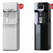 HUMSURE Bottom Loading 35 Gallon Self-Clean Water Dispenser, Hot Cold Room Temper Water Cooler with Child Safety Lock, 304 Stainless Steel Reservoirs and Water Intake Tube