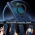 thumbnail image 2 of for Samsung Galaxy S20 FE Case  Built in Stand & Ring Holder[Compatible with MagSafe],  Grade Shockproof Protective Phone Case for Samsung S20 FE 4G/5G, Blue, 2 of 16