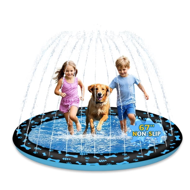Splash Pad BouncyBuddy 67 para perros y niños con alfombrilla antideslizante