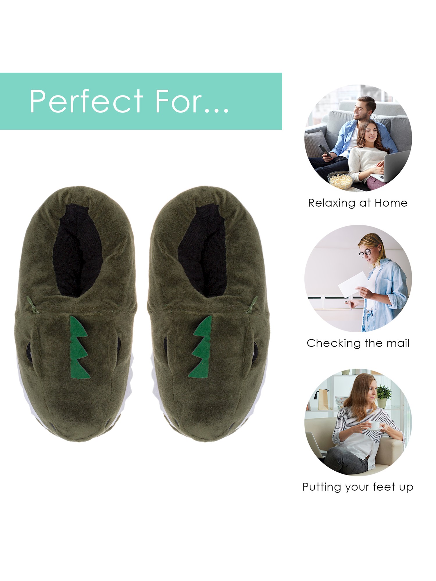 dinosaur light up slippers