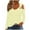 004* Yellow, variant on bnaln Off The Shoulder Tops for Women Summer Tops Long Sleeve V Neck Shirts Dressy Casual Blouses Tee Solid Color Tunic Tops T-Shirt Outfits Trendy Clothes