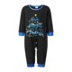 thumbnail image 2 of Pijamas navideños familiares a juego, camiseta de manga larga con estampado de letras y pantalones a cuadros. Ropa de dormir para estar en casa., 2 of 10