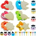 thumbnail image 1 of YOPTOP Uncrustables Maker  24pcs Sandwich Cutter and Sealer Set  Sandwich Cutters for Kids  Uncrustable Sandwich Cutter  Decruster Sandwich Maker  Bread Cookie Cutters for Kids Lunch Box & Bento,24, 1 of 8