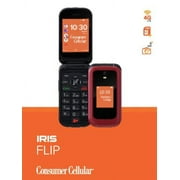 Consumer Cellular Iris, 8GB, Red - Flip Phone