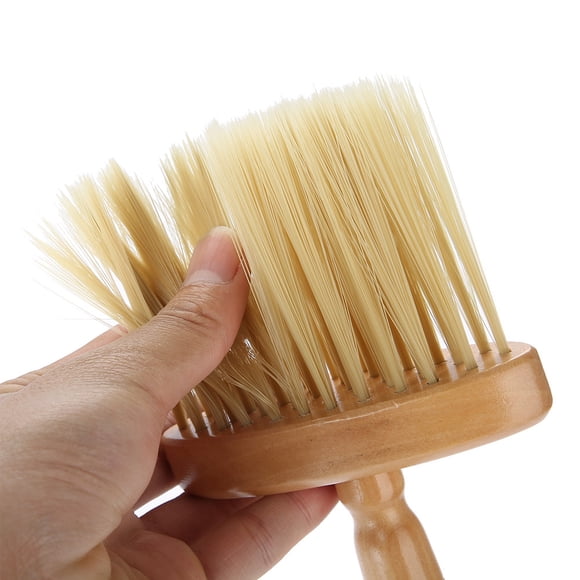 Cepillo para Plumero de Cara y Cuello, Cepillo de Limpieza de Cabello de Madera, Herramienta de Peluquería para Salón, Peluquero, Cúelo, Cara, Corte de Pelo