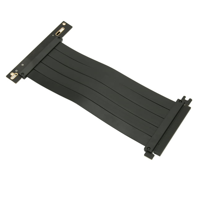 PCIE Câble Rehausseur 4.0 X16, Haute Vitesse Flexible Port Angle Droit 90 Degrés Extension Carte Graphique GPU 60cm PCIE 60cm