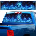 thumbnail image 5 of Rear Window Flaming Skull Cool Sticker Rear Window Personality Stickers For Truck Suv Jeep, 5 of 5
