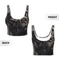 thumbnail image 6 of Uemuo Vintage Dog Illustration Pattern Women's Sports Bra - High Impact Support, Breathable, and Comfortable Athletic Bra for Running, Yoga, and Workouts, 6 of 9