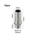 thumbnail image 3 of Mosiee 10Pcs Stainless Steel Barb Fittings: 1/2'' Npt Hose Connector, 3 of 8