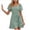 *Green, variant on VBVC Women's Square Neck Puff Sleeve Wrap Mini Dress,Ladies Waist Tie Ruffle Hem A-Line Dress,Elegant Summer Cocktail Party Dress For Women,Black,S-XL