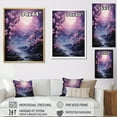 thumbnail image 4 of Designart "Luminous Moonlight With Nightly Flowers" Moon Canvas Art Print, 4 of 7