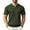 Army Green, variant on COOFANDY Men's Zipper Polo Shirts Short Sleeve Ribbed Knit Polo T Shirts Fashion Casual Golf Shirts