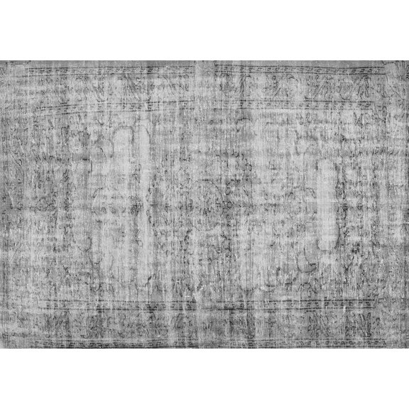 Ahgly Company Indoor Rectangle Abstract Gray Contemporary Area Rugs, 2' x 5'