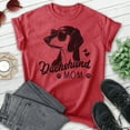 thumbnail image 2 of Dachshund Mom T-shirt, Unisex Women's Shirt, Dachshund Owner, Best Dog Mom Gift, Heather Red, Medium, 2 of 6