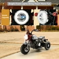 thumbnail image 4 of Bruce&Shark Kids Electric Motorcycle Ride-on Toy with Headlights, 3 Wheels Dual Motor Car for Children Boys Girls Gray, 4 of 11