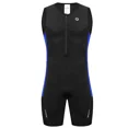 thumbnail image 4 of Qualidyne Traje de Triatlón sin Mangas para Hombre, Traje de una Pieza Acolchado para Nadar, Andar en Bicicleta y Correr con 2 Bolsillos de Malla, 4 of 7