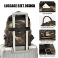 thumbnail image 4 of JIALIOU Mini Backpack Purse for Women Quilted Casual Daypack Small Travel Shoulder Bag, Abstract Coffee Geometric, 4 of 7