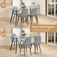 thumbnail image 5 of Gymax 5 PCS Dining Table Set 51" Modern Rectangular Glass Table & 4 Chairs Kitchen, 5 of 7