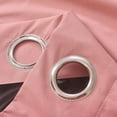 thumbnail image 5 of 2 panels blackout curtains, solid color grommet top window treatment drapes for Bedroom, 5 of 5