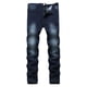 thumbnail image 1 of Pantalones largos de moda para hombre, con lazo elástico, ajustados, de pierna recta pequeña, 1 of 7