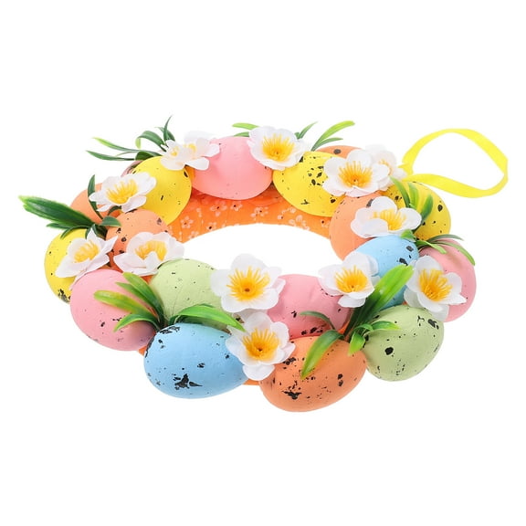 Front Door Garland Easter Wreath Home Decor Foam Eggs