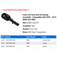 thumbnail image 2 of Front Left Strut and Coil Spring Assembly - Compatible with 2007 - 2013 BMW 335i RWD 2008 2009 2010 2011 2012, 2 of 2