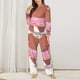 thumbnail image 2 of Balery Sloth with Donuts1 Conjunto de Pijama con Estampado para Mujer, Conjunto de Dos Piezas con Manga Larga, Ropa de Dormir Suave con Bolsillos, Pijamas Cómodos-Medium, 2 of 7
