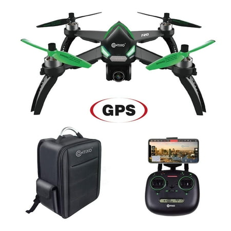 High Supply F20 RC Remote App Controlled Quadcopter Drone | 1080p HD WiFi Camera, Follow Me, Auto Hover, Altitude Hold, GPS, 1-Key Takeoff/Landing Auto Return Includes Storage Backpack- Memorial (Best Camera App Play Store)