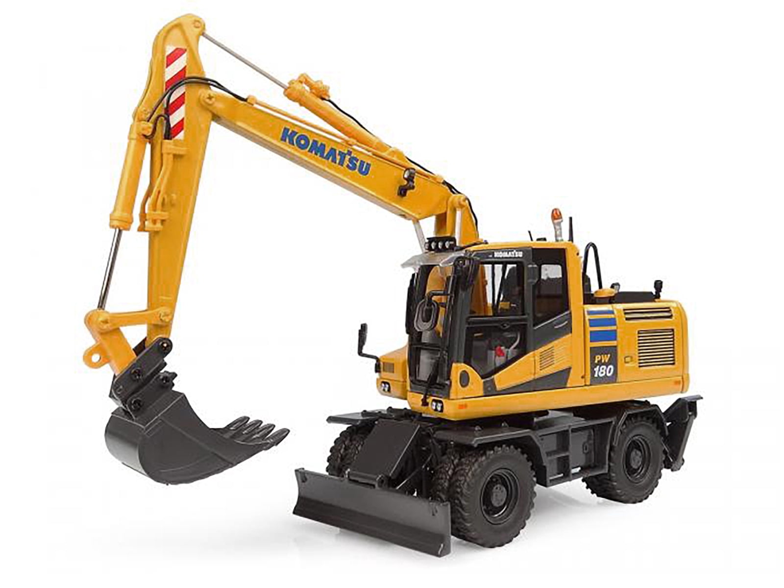 KOMATSU PW180 ミニチュア 1:50 PC180 PC200 希少 Komatsu PW180-11 Excavator Yellow with Standard Bucket and