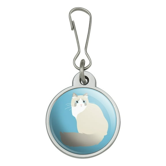 Ragdoll Cat Jacket Handbag Purse Luggage Backpack Zipper Pull Charm