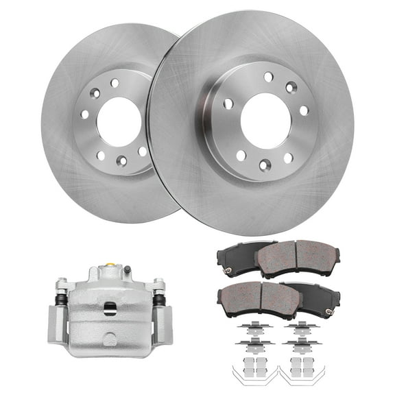 Detroit Axle - Front Brake Kit for 06-12 Ford Fusion 07-12 Lincoln MKZ 06-11 Milan 08-13 Mazda 6 Disc Brake Rotors Ceramic Brakes Pads Replacement Brake Caliper