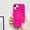 Hot Pink Jelly, variant on Case for iPhone 14 Pro Max,Solid Hot Pink Curly Wave Frame Bumpers Back Case,Slim Soft Silicone Shockproof Circle Camera for iPhone 14 Pro Max Case 6.7 inches