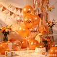 thumbnail image 4 of KIRIKOU Pack of 24 Pieces Orange Confetti Balloons 12 Inch Latex Party Balloons for Party Decorations, Wedding, Engagement, Bridal, Birthday and Shower (Orange), 4 of 5
