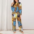 thumbnail image 3 of Lsque Scooby-Doo Pattern Long Sleeve Pajama Set for Women - Soft 2-Piece Sleepwear and Loungewear Set with Pockets, Comfy Nightwear, 3 of 8