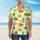 thumbnail image 2 of Fotbe Colorful Outer Space Camisa Hawaiana para Hombre Unisex – Camisa Casual de Verano con Botones de Manga Corta de Algodón y Lino,XX-Large, 2 of 7