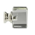 thumbnail image 3 of CKP #G-80 Elegance Collection 1 in. (25mm) Glass Knob, Clear with Polished Nickel Base, 3 of 4