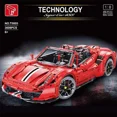 thumbnail image 1 of Blocks IN STOCK T5005 3608pcs High Tech Yellow 488 Pista Sports Super Racing Car 1 8 Model With Motor Building Blocks Bricks Toys Gift 240120, 1 of 7